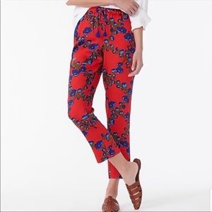 J.Crew Collection floral silk pants, 14, NWT